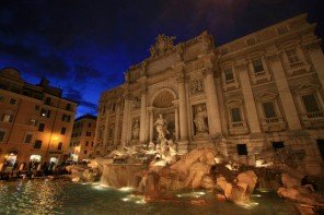 Trevi Fountain Night Scene