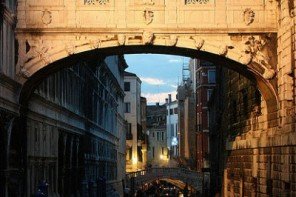 Dusk at the Bridge of Sighs Venice Italy