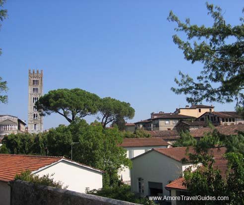 View From Wall Lucca Italy